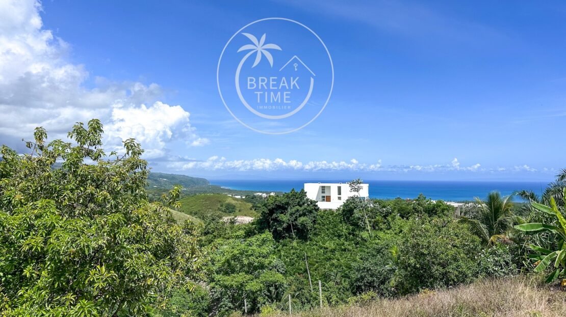 Terrain vue mer colline