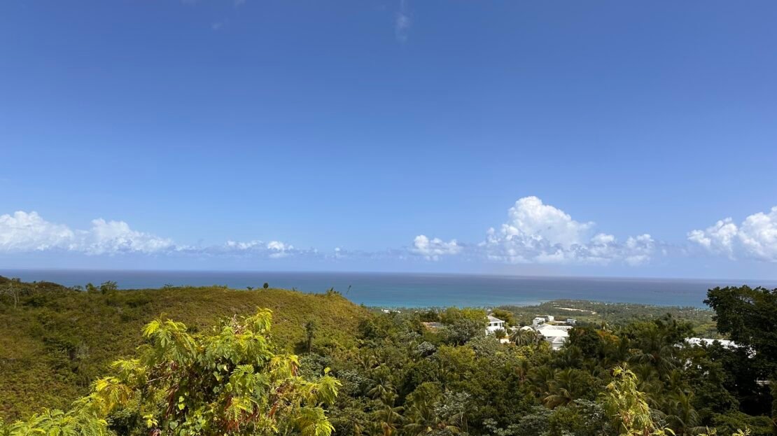 Terrain vue panoramique mer.