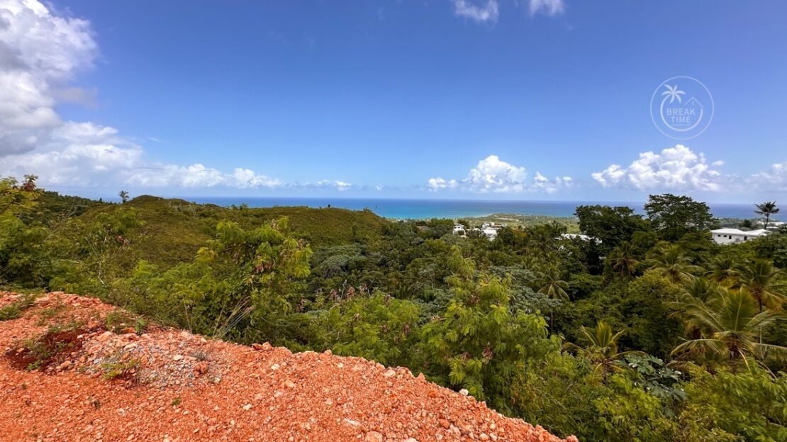 Terrain vue mer panoramique Las Terrenas