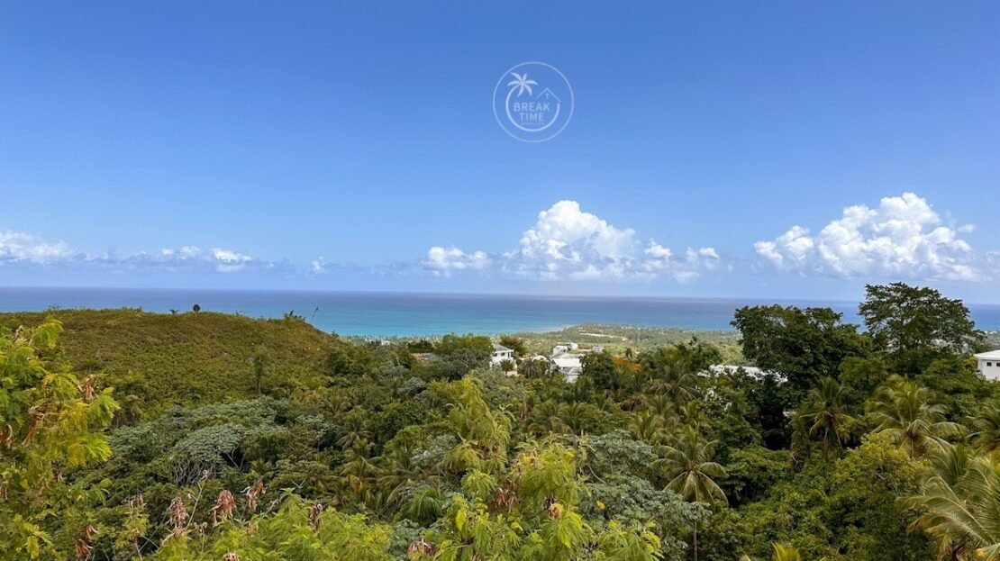 Terrain vue mer panoramique Las Terrenas