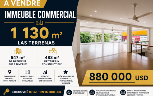 Immeuble commercial Las Terrenas avec terrain constructible
