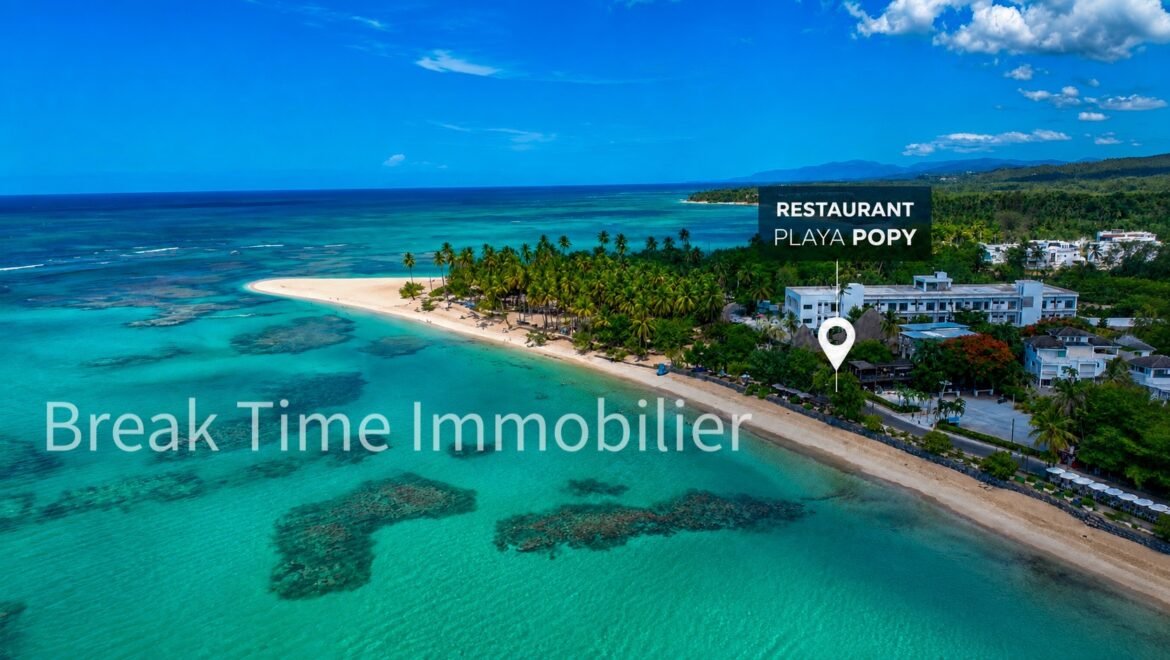Restaurant Playa Popy en bord de maer à Las Terrenas