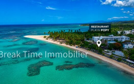 Restaurant Playa Popy en bord de maer à Las Terrenas