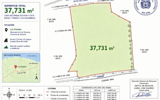 Terrain à vendre Los Puentes Las Terrenas | 37 731 m²