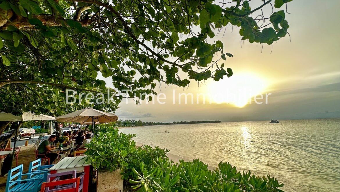 restaurant Playa Popy sunset à Las Terrenas