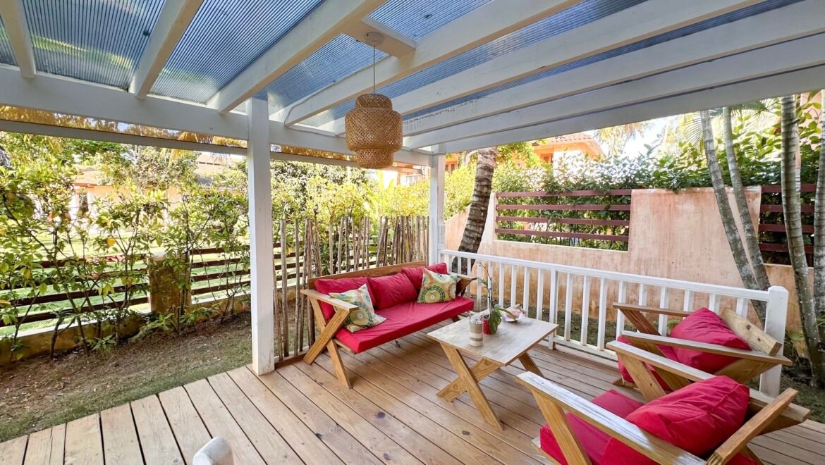 Terrasse accueillante de cette maison à Las Ballenas